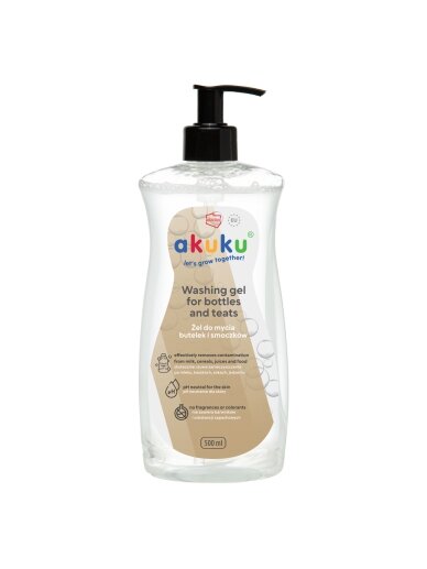 Akuku čiulptukų ir buteliukų plovimo skystis 500ml A0712 5