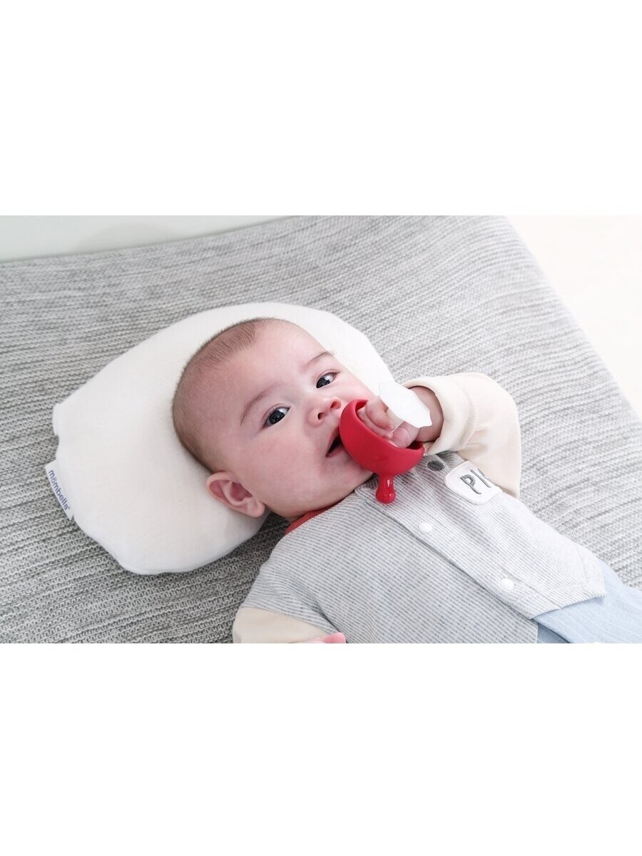 MOMBELLA MIMI MUSHROOM SOOTHE TEETHER TOY FOR 3 MONTHS BABY WITH A FREE CLIP 3