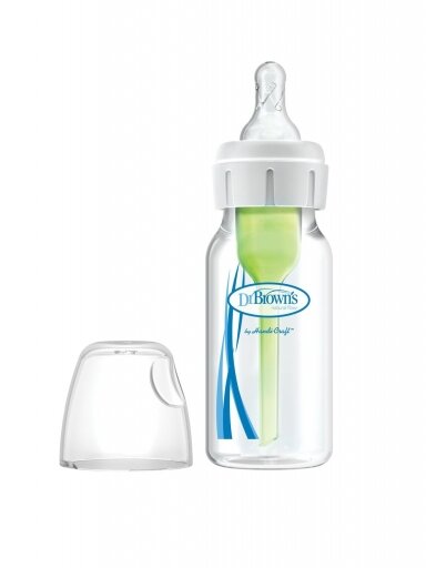 Dr. Brown's buteliukas siauru kakleliu Options+, 120 ml., 0m+