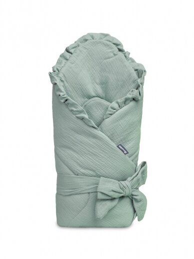 Baby muslin envelope 90x90, Sensillo (Green) Baby muslin envelope 90x90, Sensillo (Green)