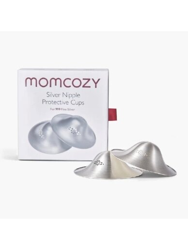 MOMCOZY sidabriniai spenelių gaubteliai, 2 VNT., XXL 1 MOMCOZY sidabriniai spenelių gaubteliai, 2 VNT., XXL 1