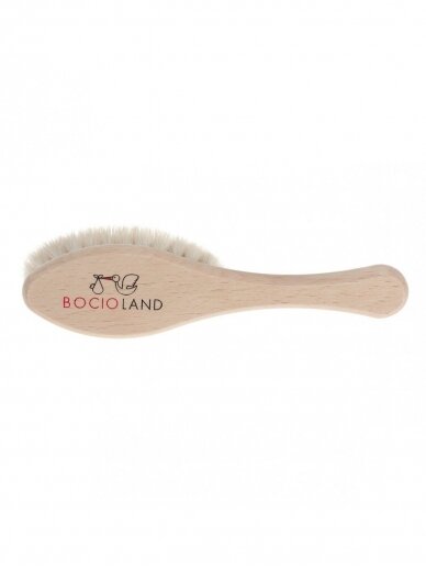 Wooden brush with natural, soft bristles by Bocioland 1