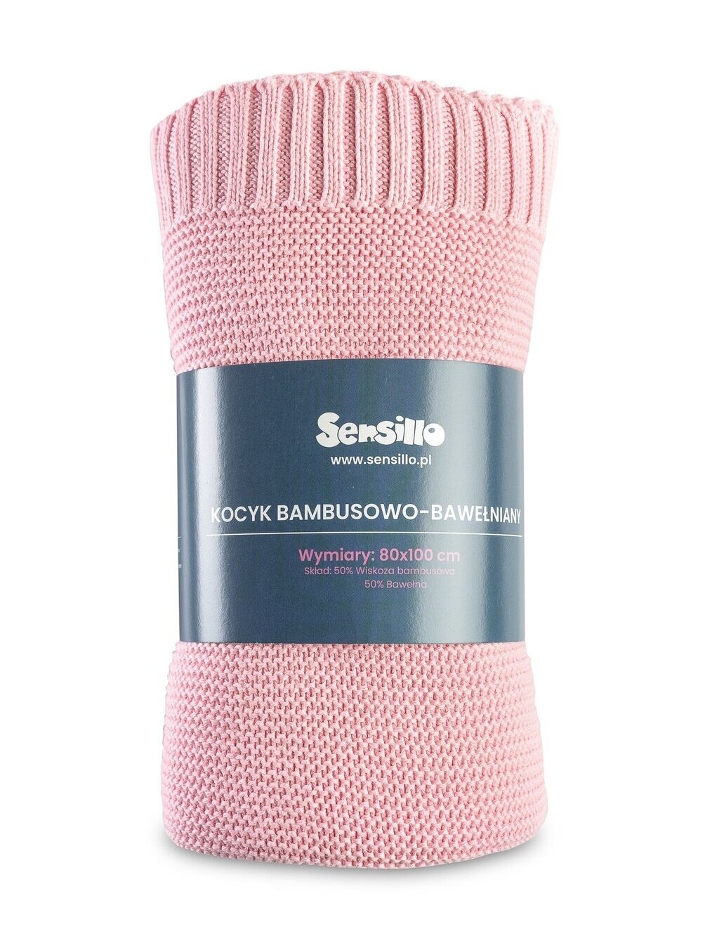 Bamboo-cotton blanket for baby, 80x100, by Sensillo (pink) 1 Bamboo-cotton blanket for baby, 80x100, by Sensillo (pink) 1
