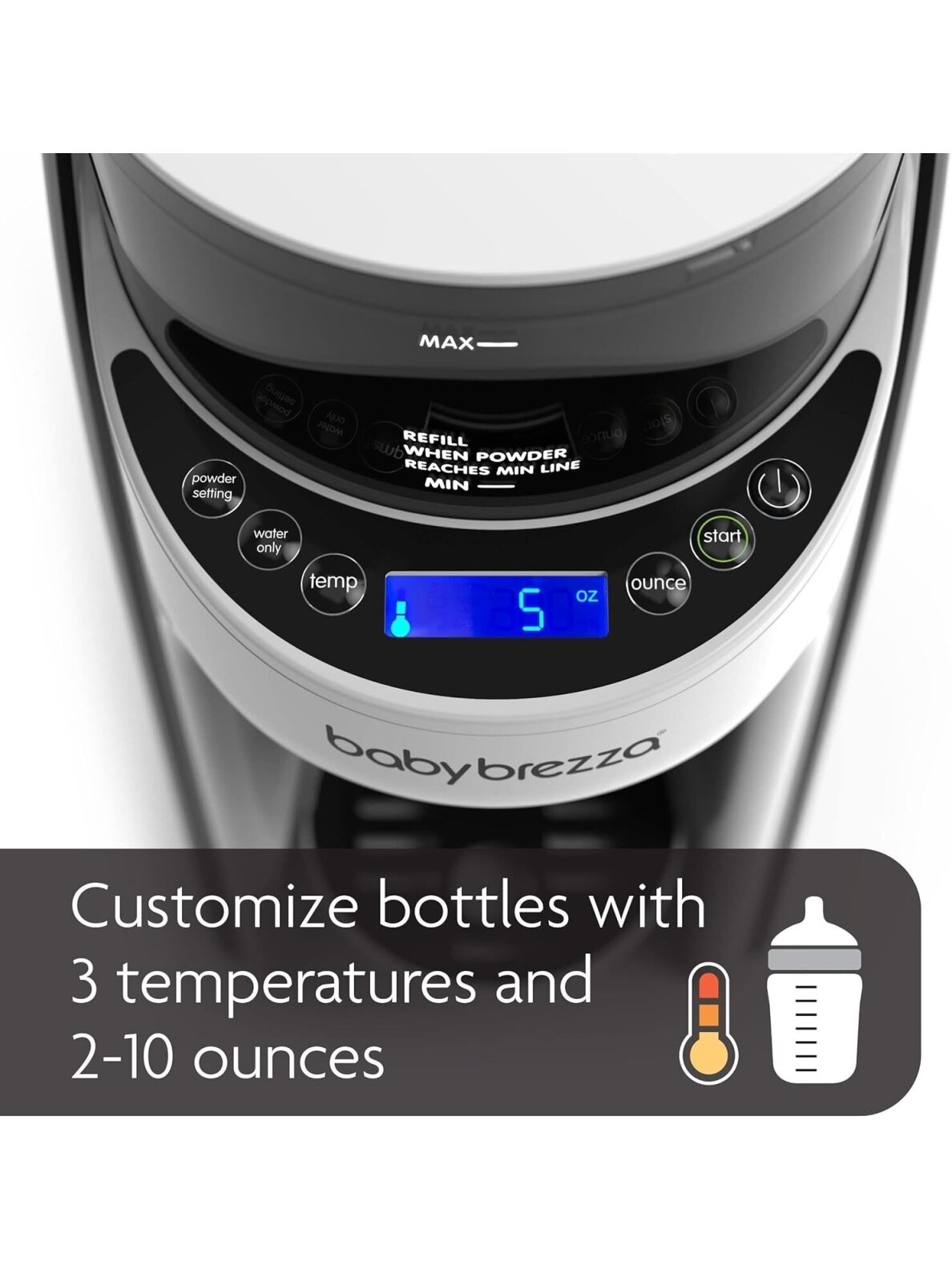 Baby brezza Formula pro advanced milk formula preparation machine, Black/White 2