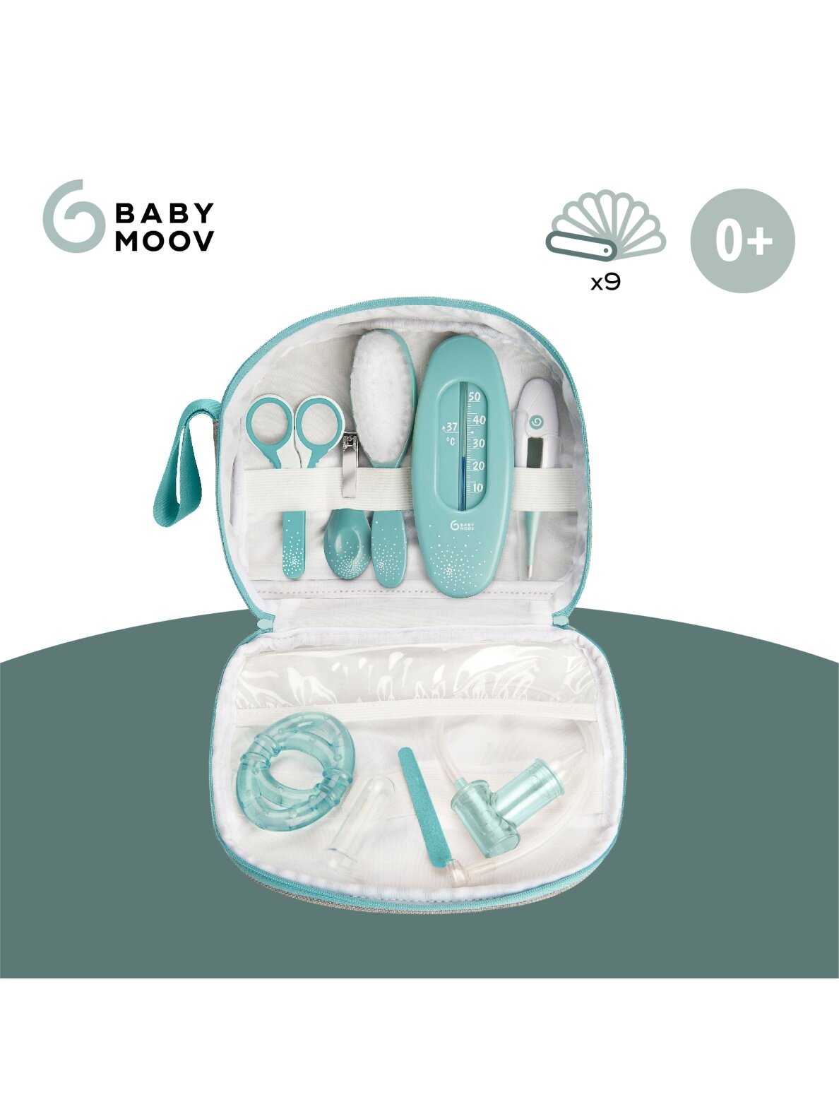 Babymoov kūdikio priežiūros rinkinys 9 aksesuarai Aqua A032002 1