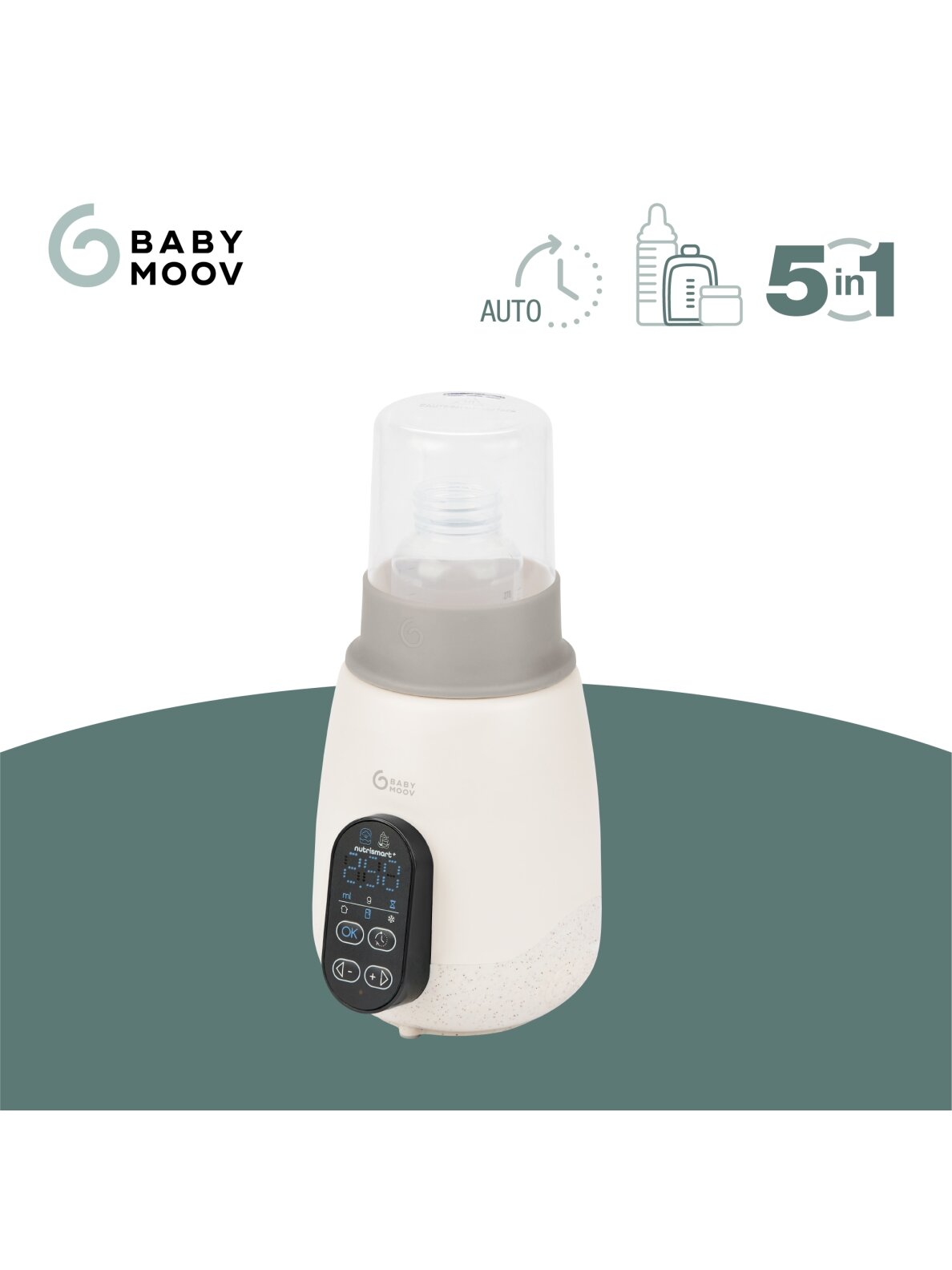 Babymoov šildytuvas sterilizatorius kūdikių buteliukams automobiliui NutriSmart+ A002034 1 Babymoov šildytuvas sterilizatorius kūdikių buteliukams automobiliui NutriSmart+ A002034 1