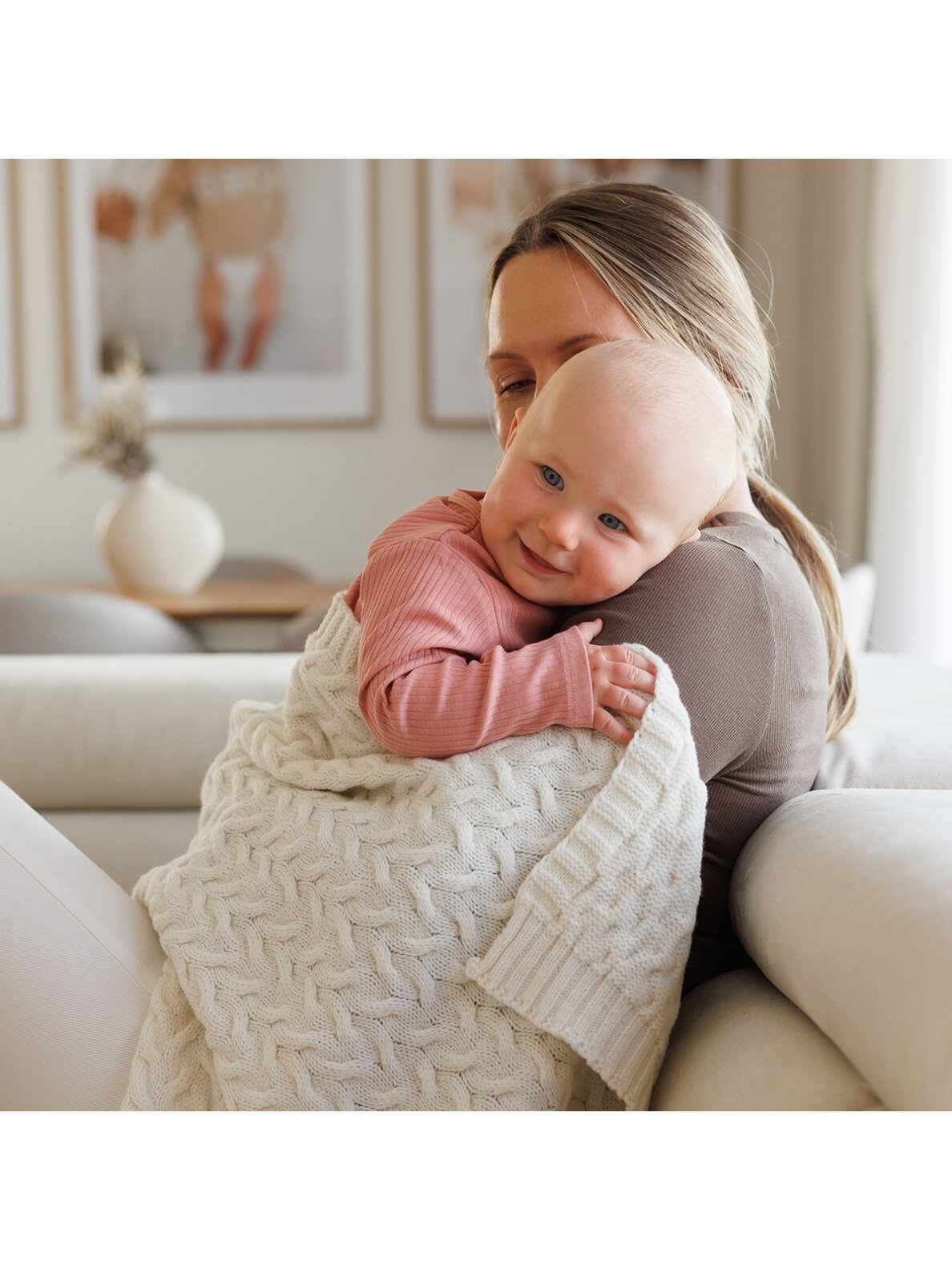Babyono pledas merino vilnos šviesiai Baltas 1648/03  4