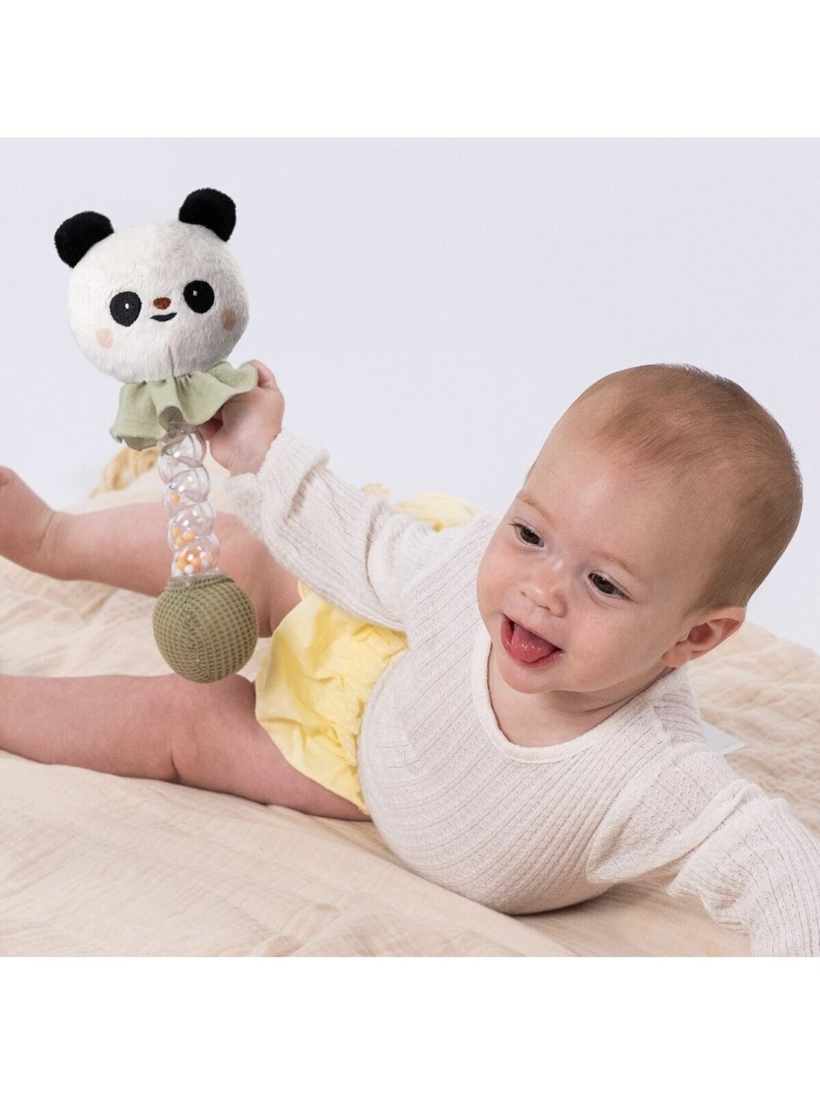 Barškutis panda Pamela Rainstick, Taf Toys 1 Barškutis panda Pamela Rainstick, Taf Toys 1