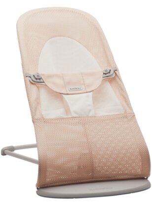 BABYBJÖRN bouncer BALANCE SOFT MESH, pearly pink/white , 005142