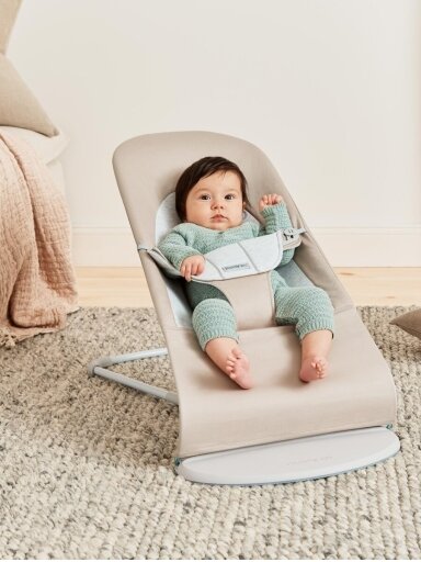 BabyBjörn gultukas BALANCE Soft Woven, Jersey, beige/grey