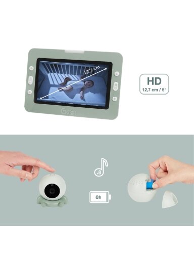 Babymoov mobili video auklė kūdikiui 5’’ YOO Go + HD A014433 Babymoov mobili video auklė kūdikiui 5’’ YOO Go + HD A014433