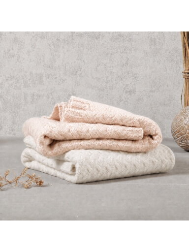 Babyono pledas merino vilnos šviesiai Baltas 1648/03