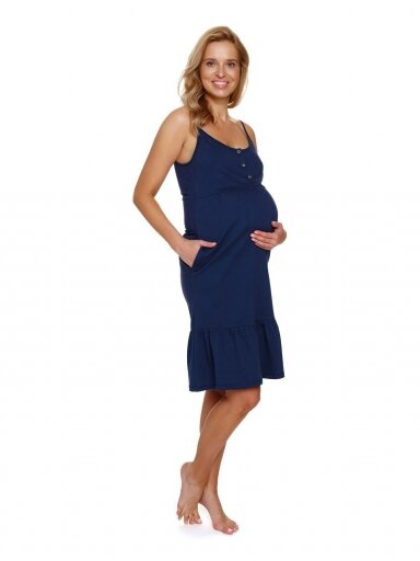 Maternity breastfeeding nightdress, DN 7244 Cosmos