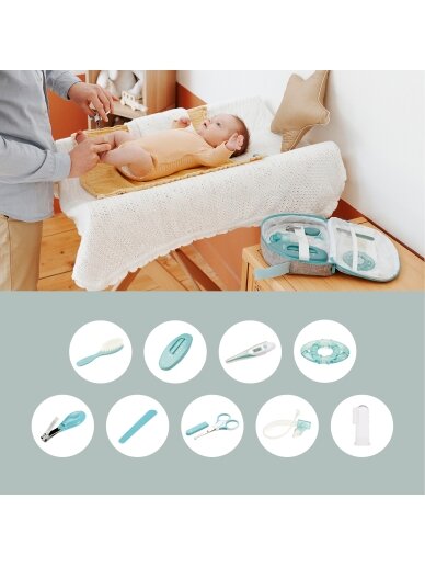 Babymoov kūdikio priežiūros rinkinys 9 aksesuarai Aqua A032002 2