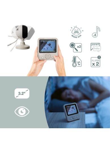 Babymoov mobili video auklė kūdikiui 2,8’’ YOO Start A014437 2