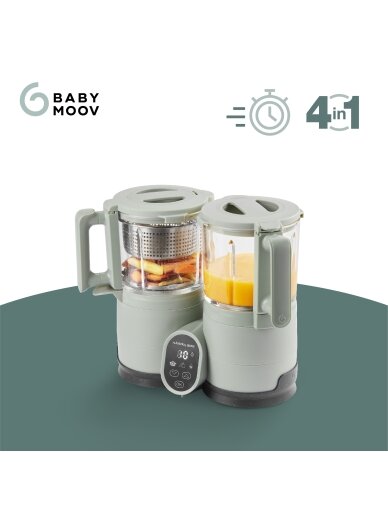 Babymoov trintuvas garintuvas Nutribaby stiklinis žalias A001138 1