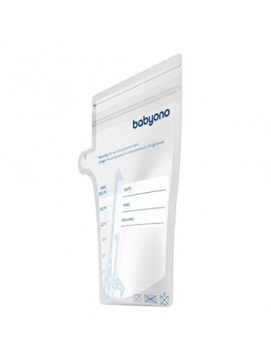 BabyOno maišeliai motinos pienui laikyti užšaldyti 30 vnt.x180 ml, 1084 BabyOno maišeliai motinos pienui laikyti užšaldyti 30 vnt.x180 ml, 1084