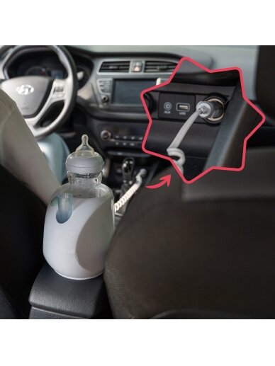 Badabulle šildytuvas kūdikių buteliukams automobiliui Easy+ B002107 7