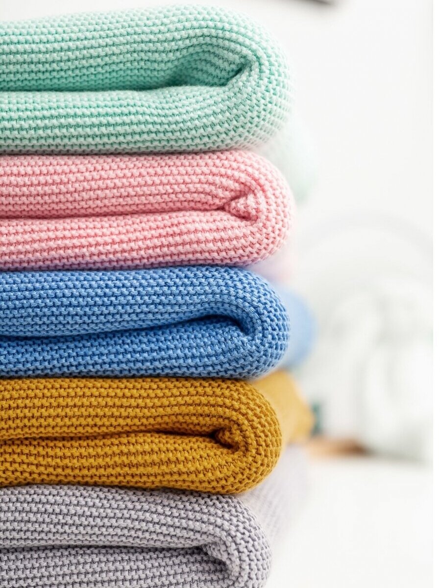 Bamboo-cotton blanket for baby, 80x100, by Sensillo (pink) 5