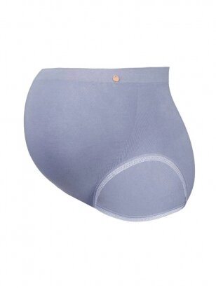 Seamless Pregnant Panties Organic Blue, Cache Couer