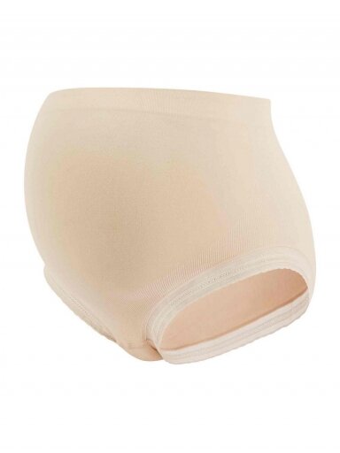 Seamless Maternity Briefs, Padded Waist, Milk, Cache Coeur (Blush) Seamless Maternity Briefs, Padded Waist, Milk, Cache Coeur (Blush)
