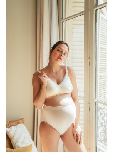 Maternity and nursing seamless bra Milk blush, Drabužiai