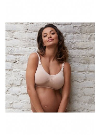 Maternity and nursing seamless bra Curve by Cache coeur (nude) 1
