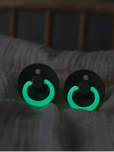 BIBS Čiulptukas Round, 2 vnt.(Sage glow/cloud glow) 6+mėn