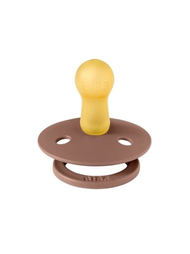 BIBS Čiulptukas Round, 2 vnt.(Woodchuck/Blush) 6+mėn