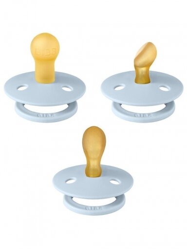 BIBS čiulptukų rinkinys Try It, 3vnt. Baby Blue 0+mėn BIBS čiulptukų rinkinys Try It, 3vnt. Baby Blue 0+mėn