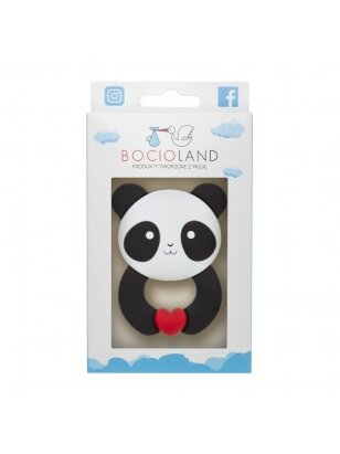 Bocioland silikoninis kramtukas, panda, BOC0511