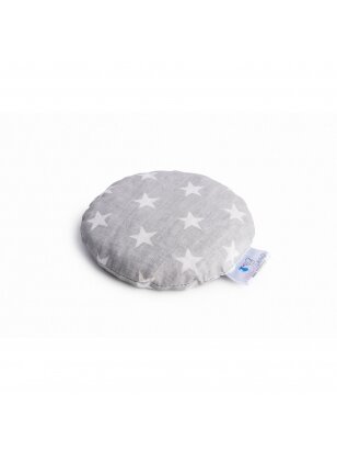 Bocioland vyšnių kauliukų pagalvėlė pilka, žvaigždės, BOC0183