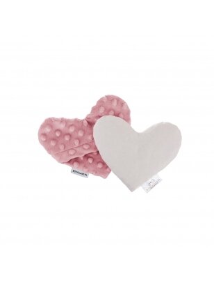 Bocioland vyšnių kauliukų pagalvėlė širdėlė tamsiai rožinė BOC0218