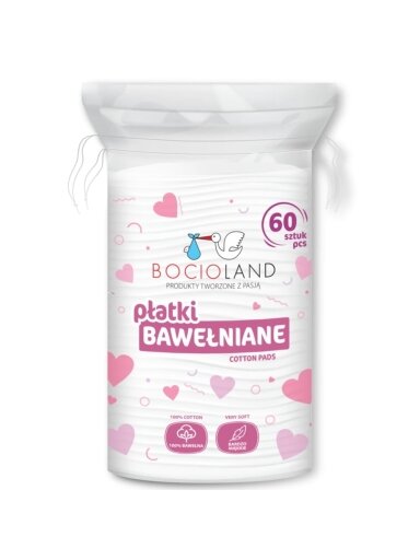 Bocioland vatos diskeliai medvilniniai 60 vnt BL158