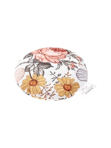 Bocioland vyšnių kauliukų pagalvėlė balta, retro sodas, BOC0206