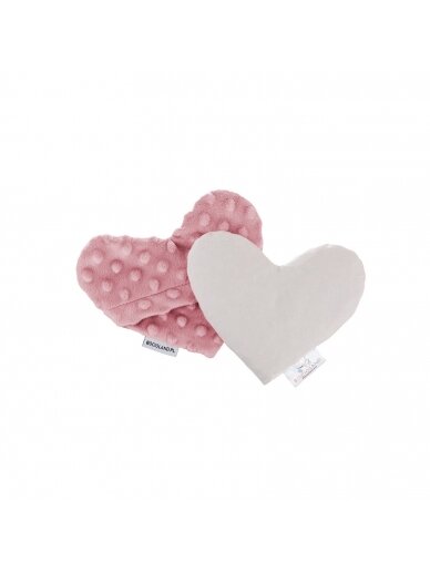 Bocioland vyšnių kauliukų pagalvėlė širdėlė tamsiai rožinė BOC0218 1