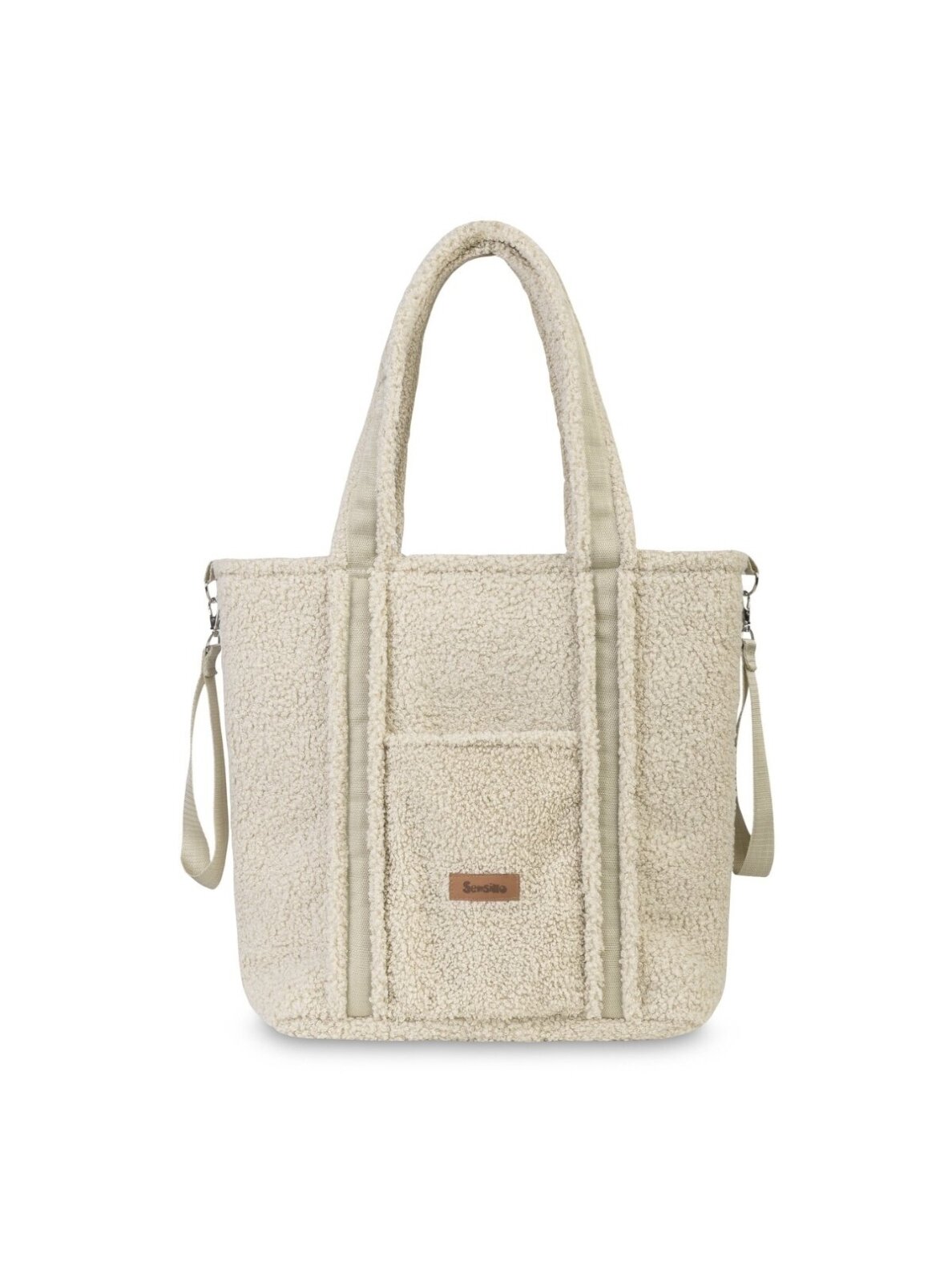 Bouclé Stroller Bag Classic, Light Beige, Sensillo