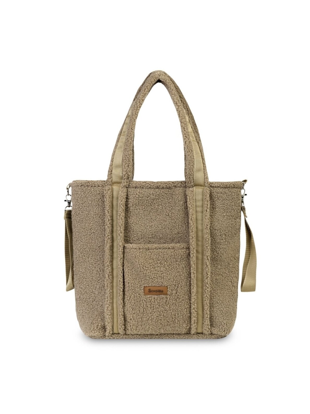 Bouclé Stroller Bag Classic, Dark Beige, Sensillo