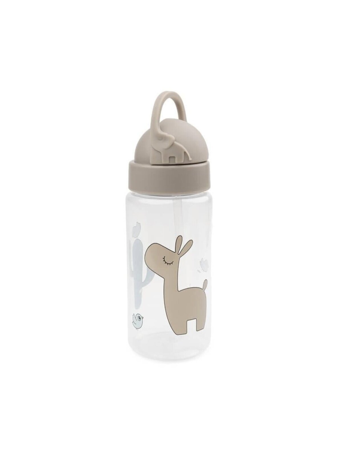 Buteliukas su šiaudeliu 350 ml, Done by Deer (Deer Friends Sand)