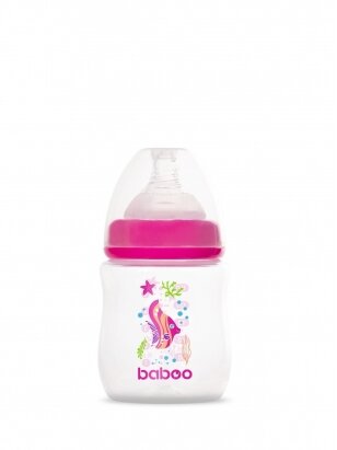 Baboo Anti-Colic Feeding Bottle, 150 ml, Sealife, 0+ Months
