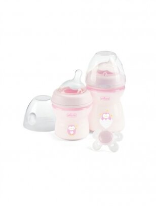 Set of bottles for a newborn, Natural Feeling, Chicco