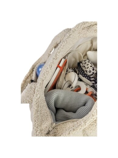 Bouclé Stroller Bag Classic, Light Beige, Sensillo 2
