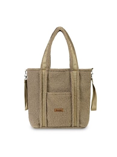 Bouclé Stroller Bag Classic, Dark Beige, Sensillo
