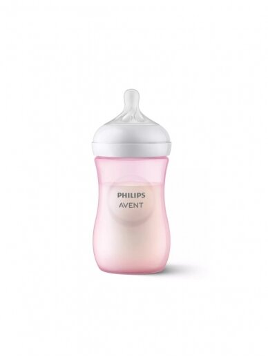 Buteliukas kūdikiui, Natural Response, 260ml., 1m+, Philips AVENT (pink) 1
