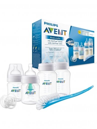 Buteliukų rinkinys kūdikiui, Anti-colic, 0+ mėn., Philips Avent