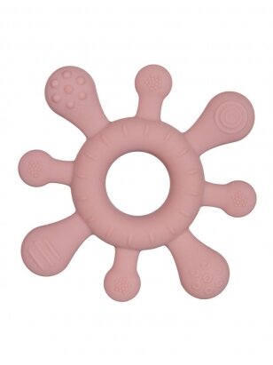 CANPOL BABIES silikoninis kramtukas, 3 mėn.+, rožinis, STARFISH, 80/307