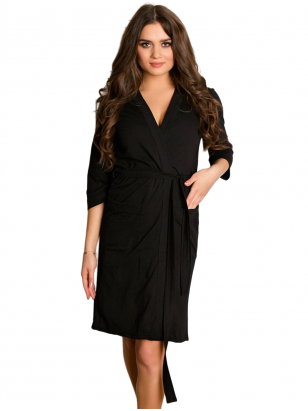 Robe for pregnant and nursing, Basic, by ForMommy (black)