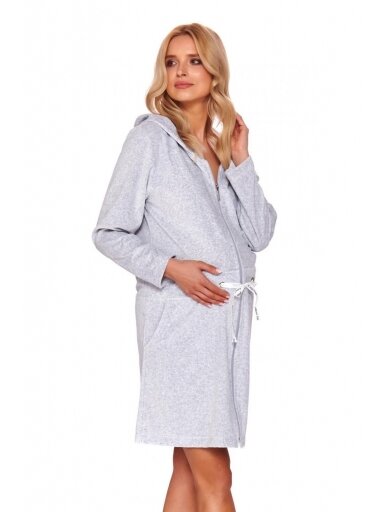 Maternity nursing robe by DN (grey)