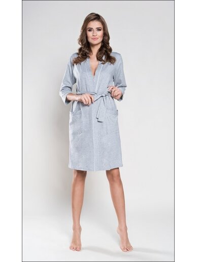 Maternity robe by IF ( grey) 2