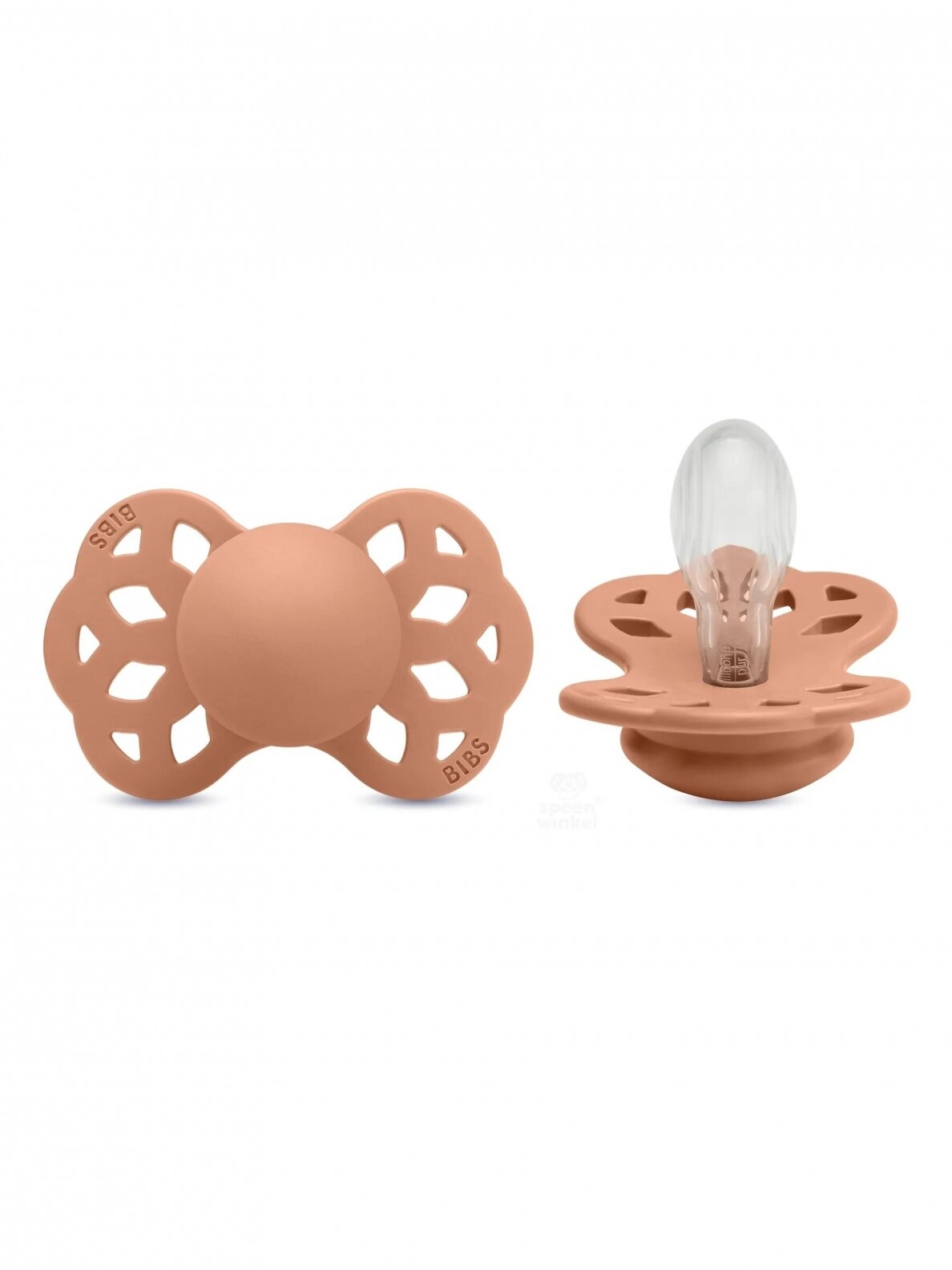 Pacifer Infinity Symmetrical, Ivory, Size-1, 0+ by Bibs (ecru) (Kopija)